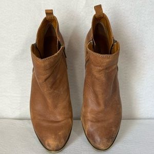 Lucky Brand Brown Leather Ankle Boots